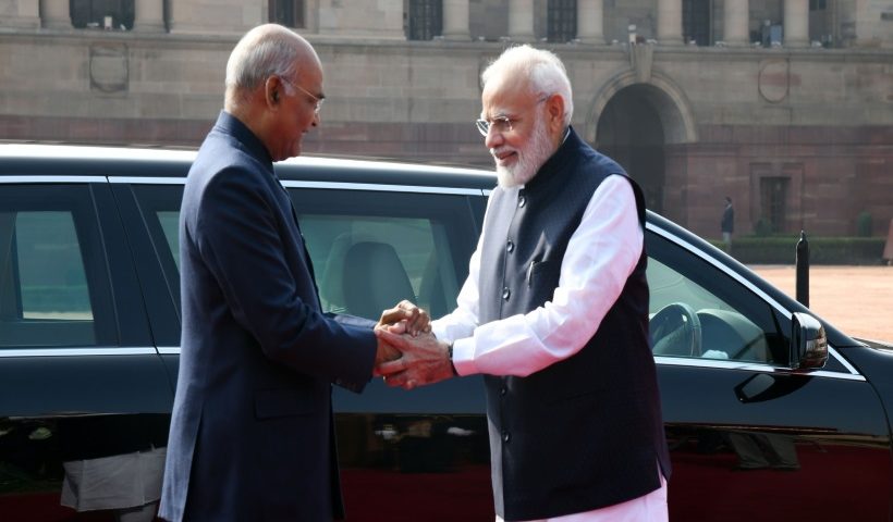 राष्ट्रपति राम नाथ कोविंद और प्रधानमंत्री नरेंद्र मोदी