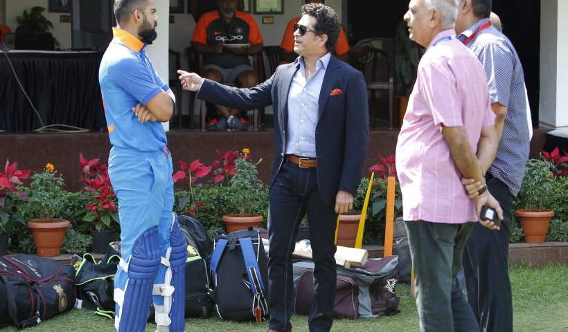 Former Cricketer Sachin Tendulkar in a conversation with Indian Captain Virat Kohli