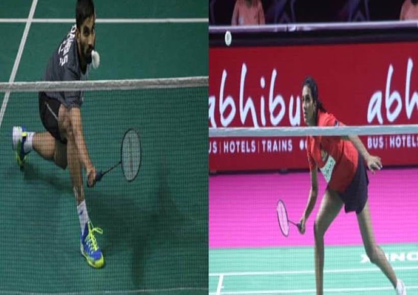 पीवी सिंधु तथा किदांबी श्रीकांत