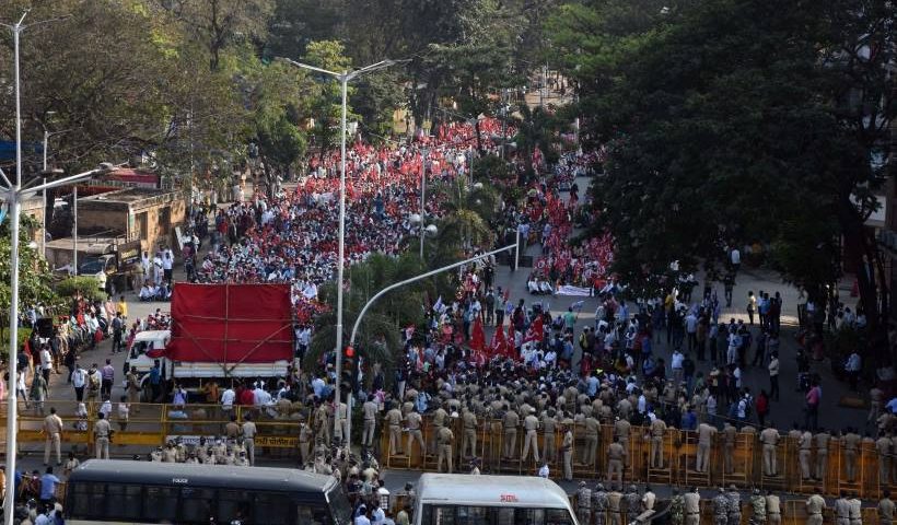 Farmers protest