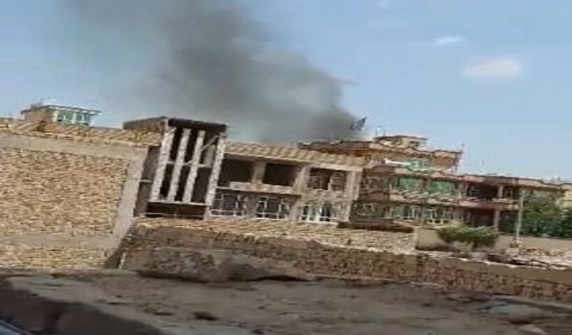 Civilians wounded in an explosion in Kabul.