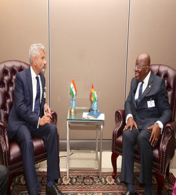 Jaishankar meets with presidents of Ghana, Comoros