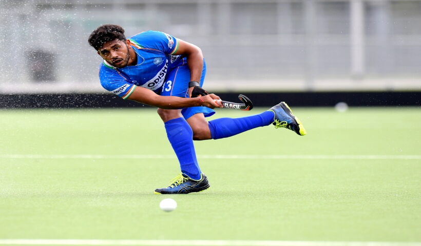Antwerp: India's Harmanpreet Singh in action during the opening game of the three-match series between India and Begium