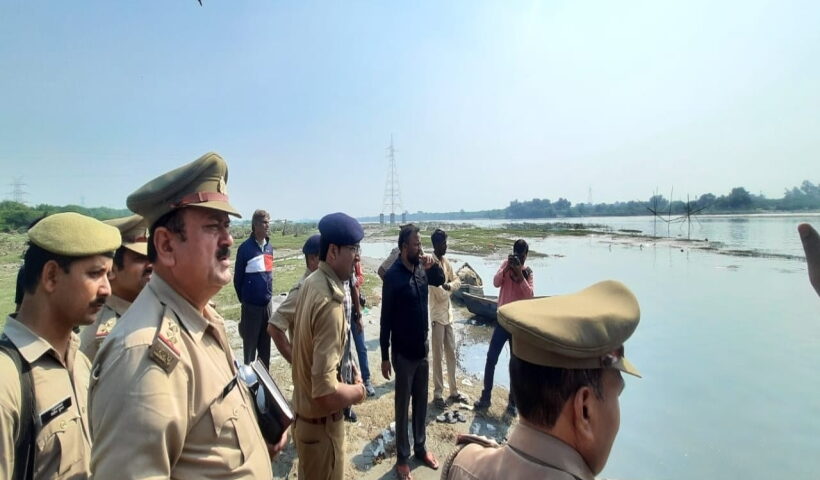 Police administration in preparation for Chhath Puja in Noida.
