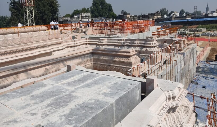 Ramlala's temple is 50 percent ready.