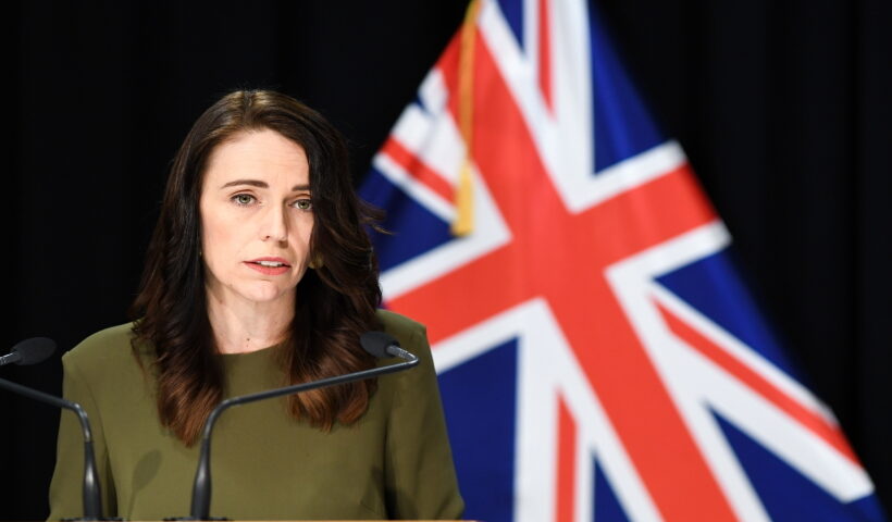 Wellington, Aug. 17, 2020 (Xinhua) -- New Zealand Prime Minister Jacinda Ardern attends a press conference held in the parliament building Beehive in Wellington, New Zealand, on Aug. 17, 2020. Jacinda Ardern confirmed on Monday that the general election will be held on Oct. 17, four weeks after Sept. 19 when the poll was originally scheduled for. (Xinhua/Guo Lei/IANS)
