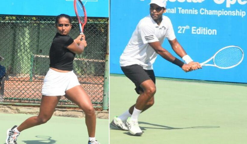 Vaishnavi and Vishnu hog limelight at National Tennis Championship