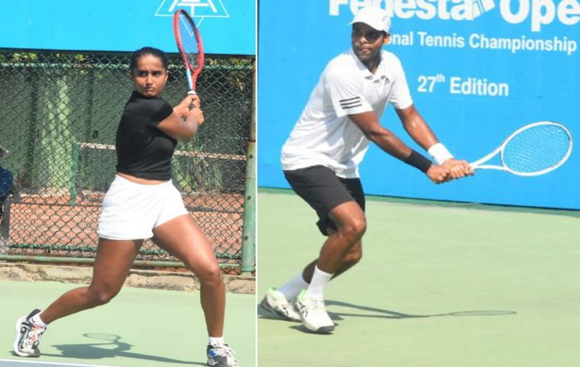 Vaishnavi and Vishnu hog limelight at National Tennis Championship