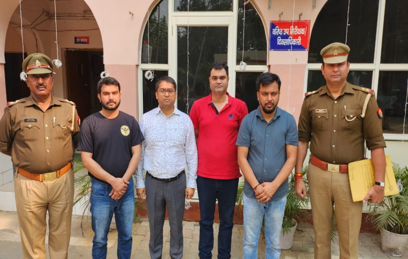 Four directors arrested for fire in three flats on Diwali night.