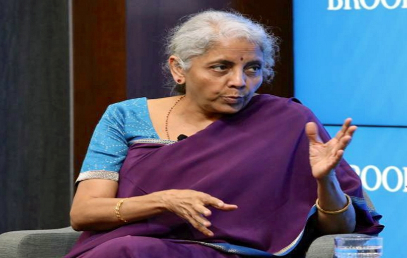 Union Finance Minister Nirmala Sitharaman in conversation with Eswar Prasad on "India's Economic Prospects and Role in the World Economy" organised by The Book Institution as part of its "State of the Global Economy and Global Governance" event at Brookings Global in Washington