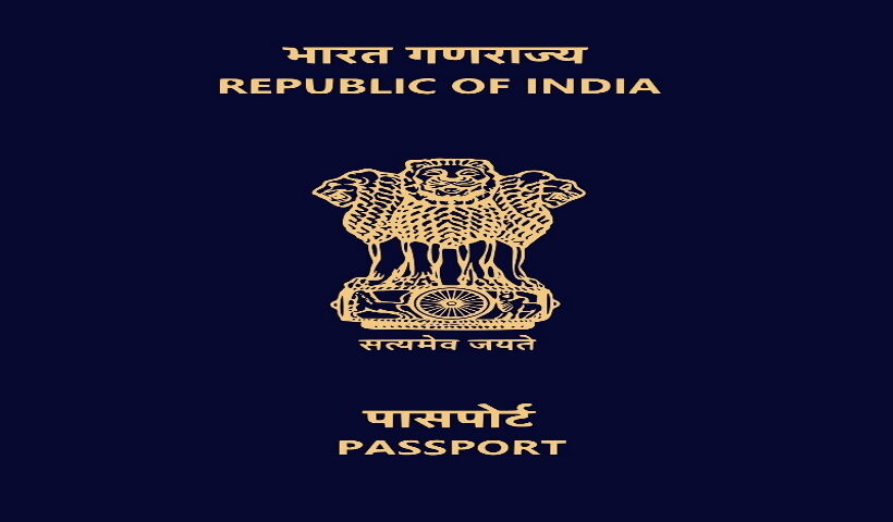 Indian passport.