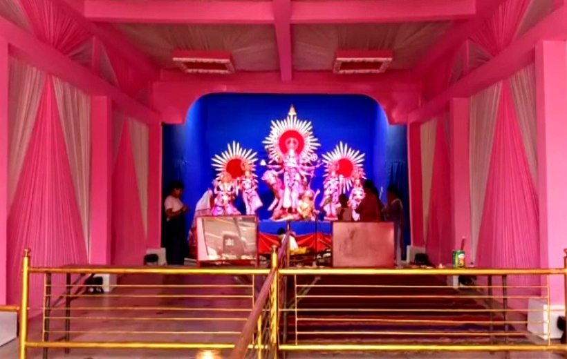 Muslims come together in celebrating Durga Puja in Assam's Sivasagar.