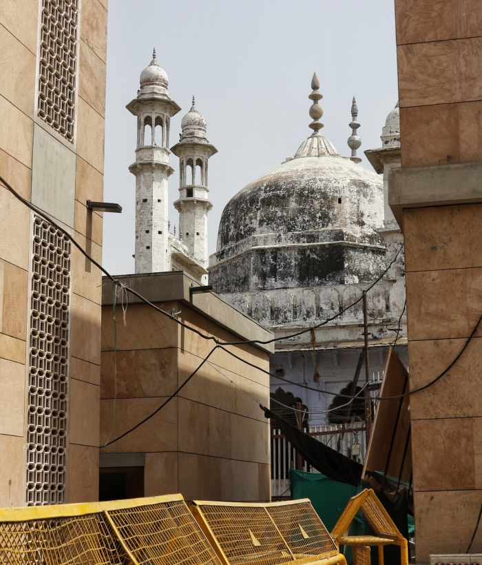 Varanasi: A view of the Gyanvapi Mosque in Varanasi