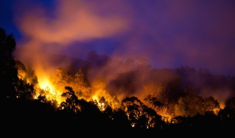 Photo provided by the Commonwealth Scientific and Industrial Research Organisation (CSIRO) on July 1, 2022, shows a bushfire in Australia.