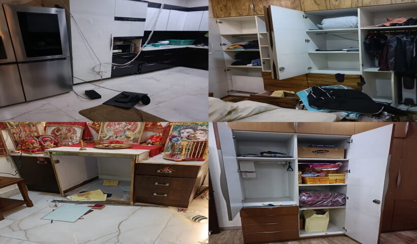 1.40 crore stolen in broad daylight, thieves took away 100 kg safe and DVR