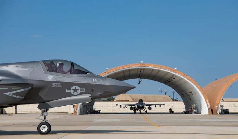 Seoul : An F-35A fighter of the South Korean Air Force takes off from an air base in Cheongju, central South Korea,