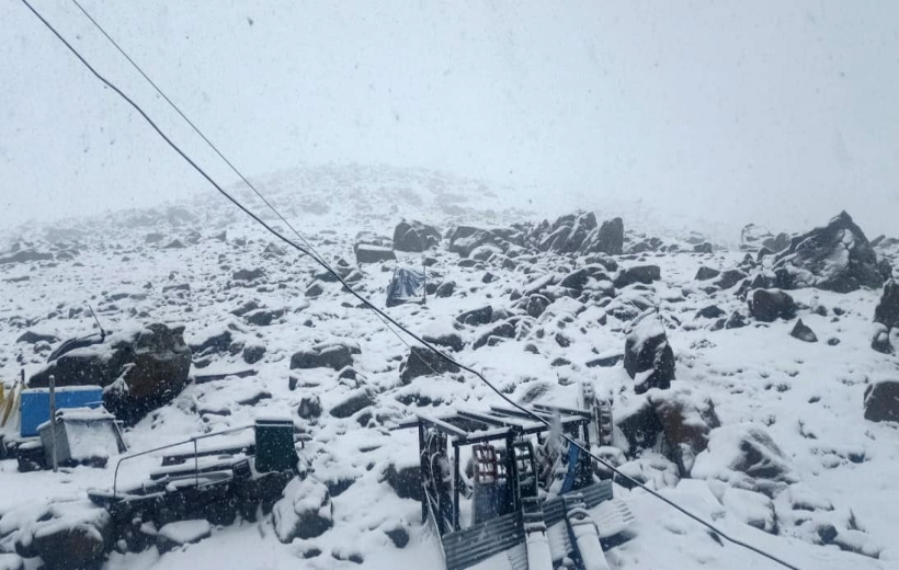 Gulmarg : Gulmarg receives fresh snowfall