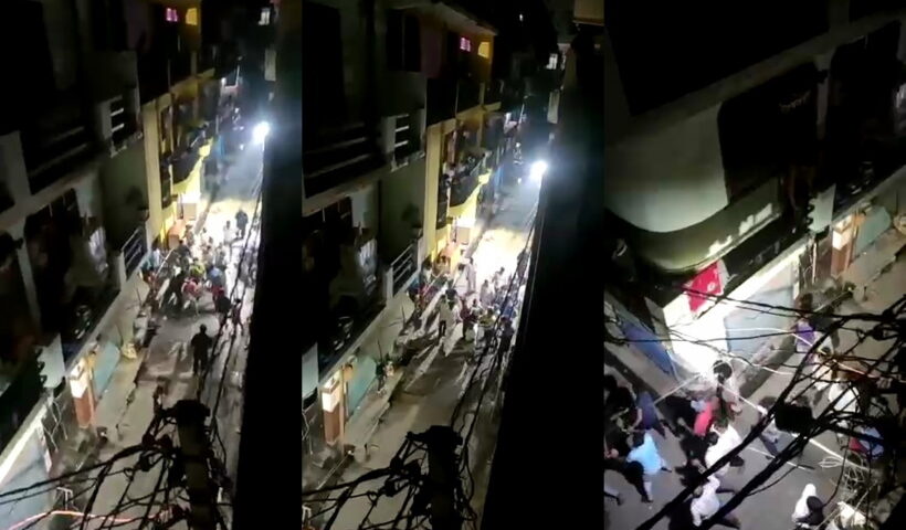 More than a dozen people beat up a young man, video surfaced.