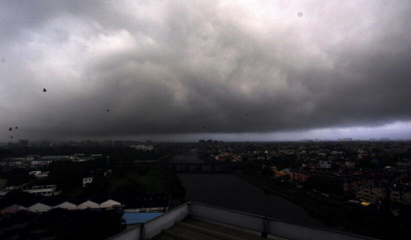 Chennai: Dark clouds engulf Chennai on an overcast day
