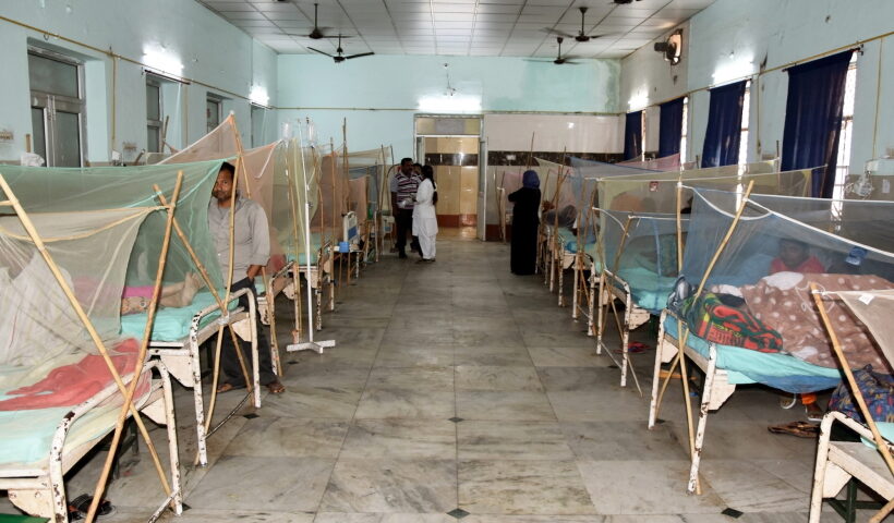 Lucknow: Patients undergoing treatment at the dengue ward of Balrampur hospital in Lucknow