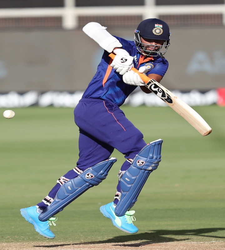 Ahmedabad:India's Washington Sundar plays a shot during the third one day international cricket match between India and West Indies in Ahmedabad