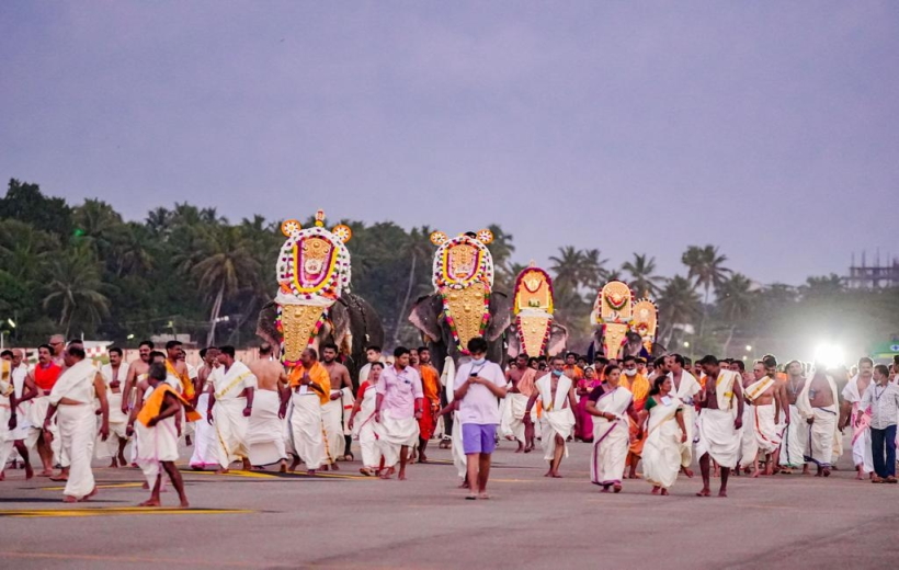 Temple procession keeps Thiruvananthapuram airport shut for 5 hours, flights rescheduled.