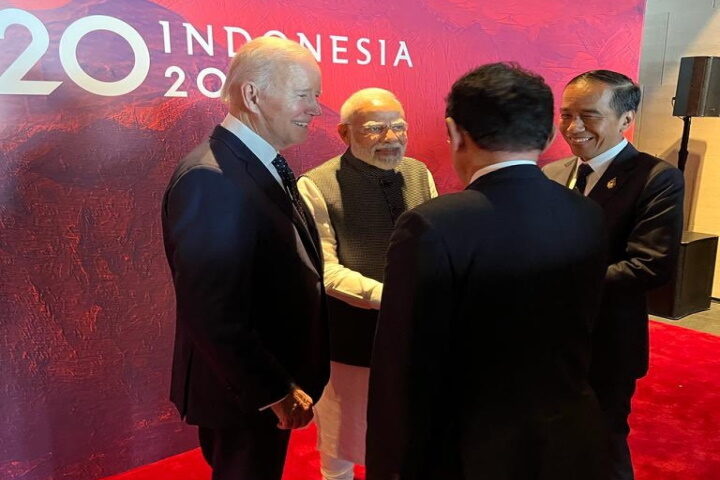 PM Modi interacts with world leaders at Bali G20 summit, shares pics
