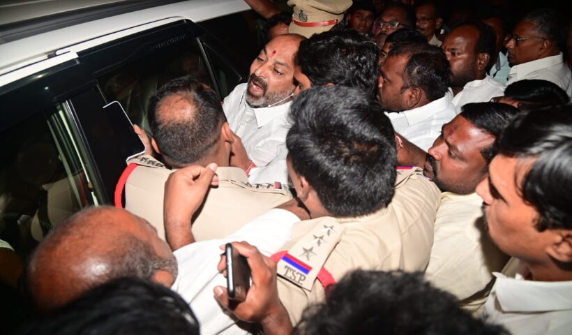 Hyderabad : Police detained Telangana BJP President Bandi Sanjay