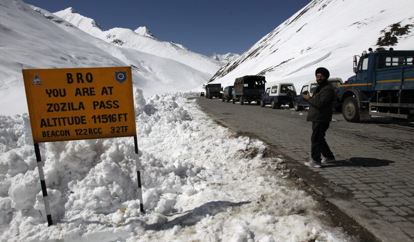 jila Pass on National Highway 1D, known as Ladakh`s lifeline as it connects the region to the rest of country, reope