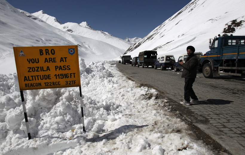 jila Pass on National Highway 1D, known as Ladakh`s lifeline as it connects the region to the rest of country, reope
