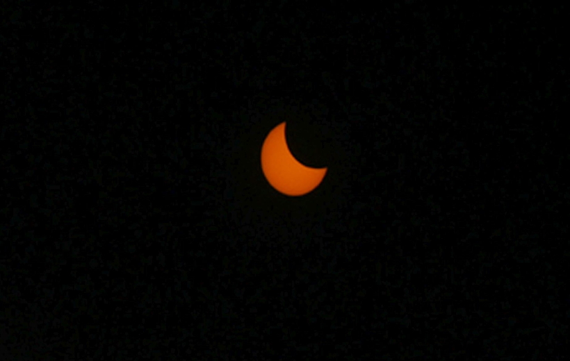 Kurukshetra: A panoramic view of the annular solar eclipse or 'surya grahan' 2020 in Haryana's Kurukshetra on June 21, 2020. This is the third eclipse of this year