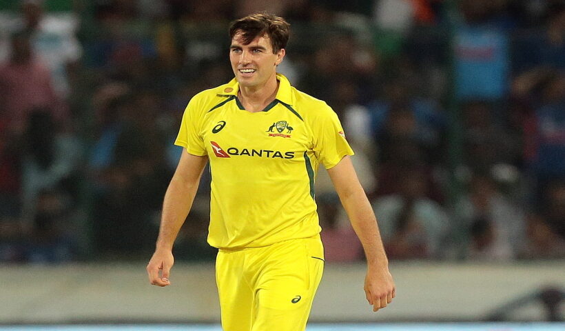 Hyderabad: Australia's Pat Cummins during the third T20 cricket match between India and