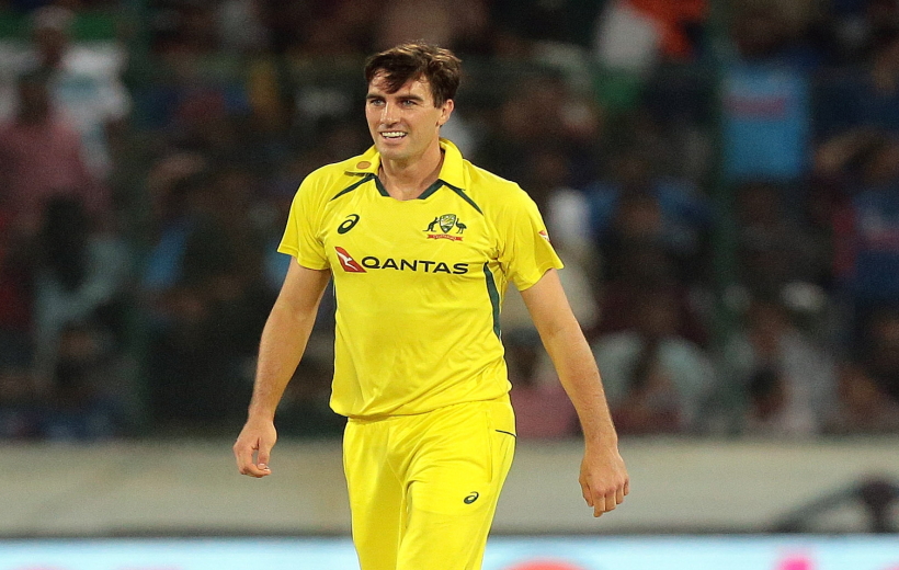 Hyderabad: Australia's Pat Cummins during the third T20 cricket match between India and