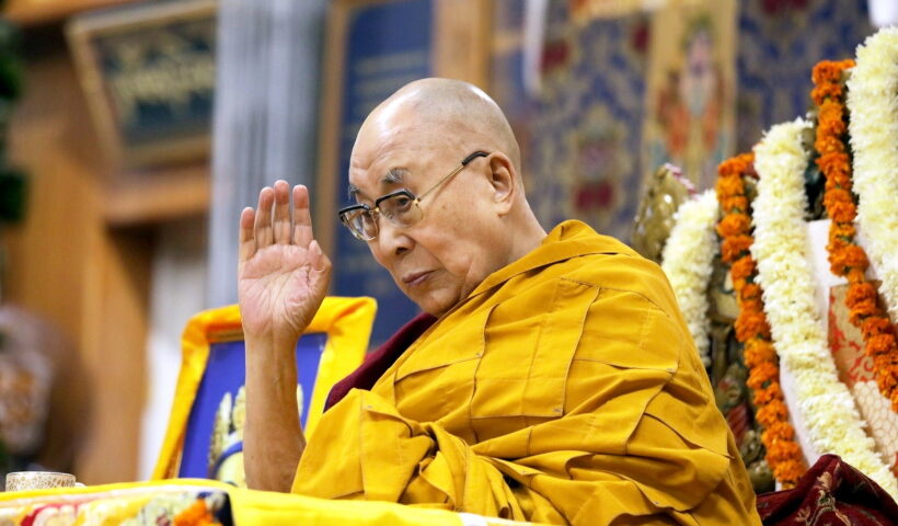 Spiritual leader The Dalai Lama attends a Long Life Offering Ceremony at the Main Tibetan Temple in Dharamsala, Himachal Pradesh
