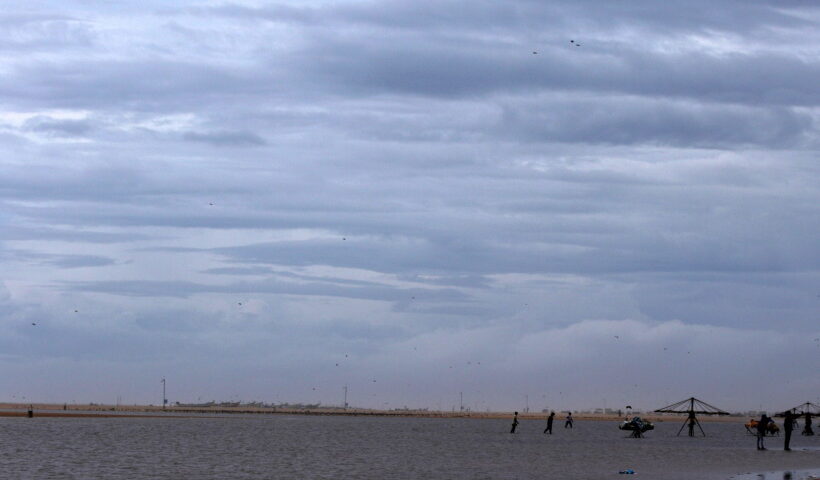 Chennai: Heavy rains lash Chennai due to the effect of Cyclone Burevi, on Dec 5, 2020.