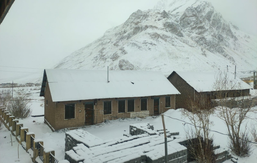 Widespread snowfall in higher reaches of Himachal Pradesh on Monday.