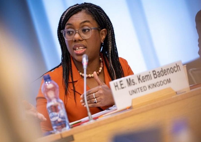 ब्रिटेन की व्यापार मंत्री केमी बडेनोच