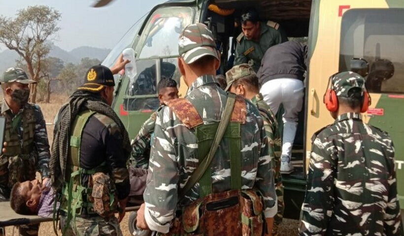 Naxalites explode landmine for the sixth time in 15 days in Jharkhand's Kolhan, sub-inspector injured.