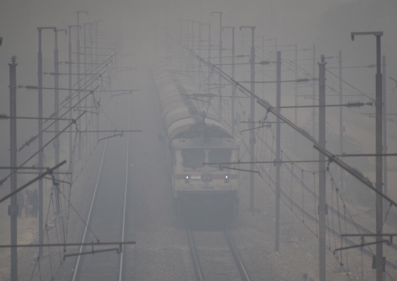 Foggy morning.