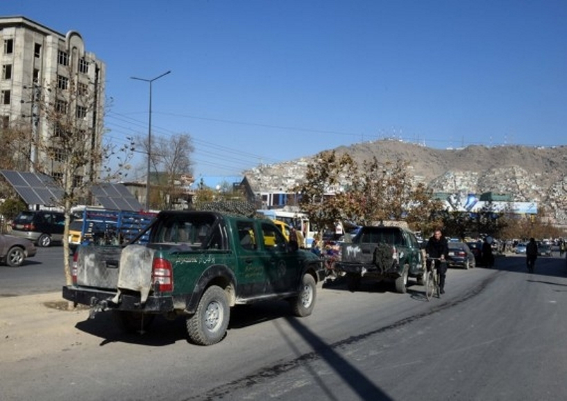 Photo taken on Nov. 30, 2021 shows the site of a blast in Kabul, capital of Afghanistan.