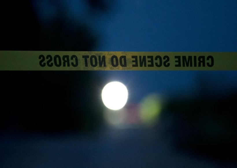 The scene of an alleged human smuggling mass casualty event is cordoned off in San Antonio, Texas, the United States, on June 28, 2022. The death toll of migrants found on Monday inside a "cloned" and abandoned 18-wheeler in San Antonio has risen to 50, authorities said