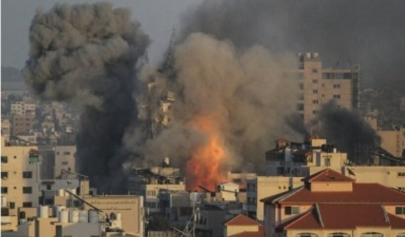 रॉकेट हमले के जवाब में इजरायली लड़ाकू विमानों ने गाजा पर की कार्रवाई