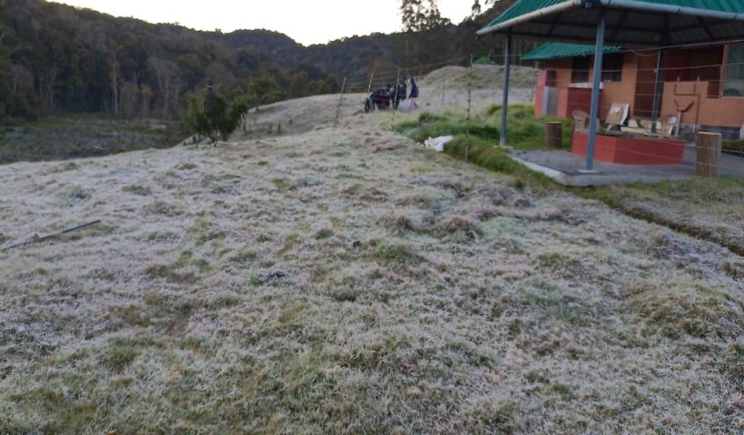 It's snow time in Munnar, the 'Kashmir' of South India.