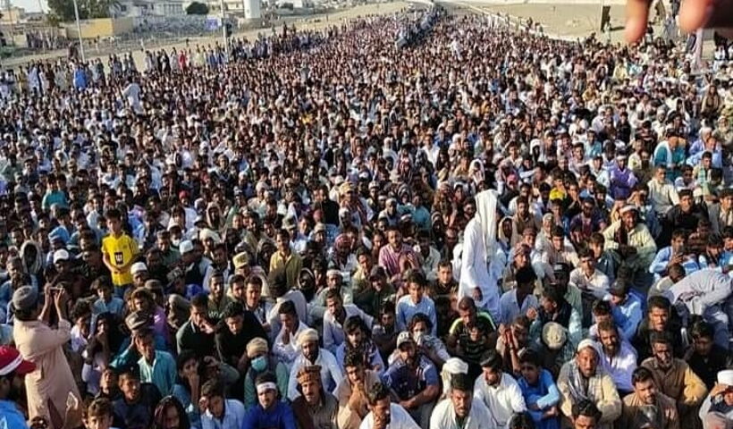 Protesters block highway leading to Gwadar port.
