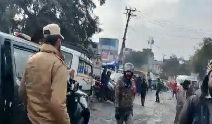 Six injured in two blasts in Jammu.
