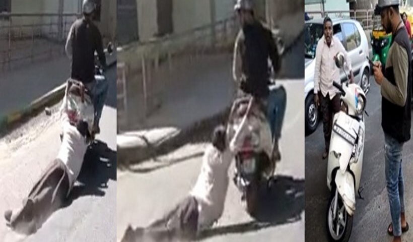 कार ड्राइवर को करीब 1 किमी तक घसीटा