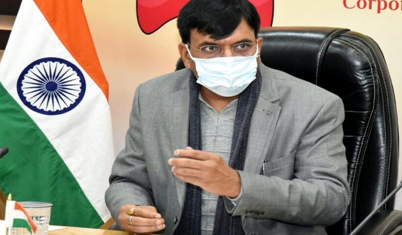 New Delhi: Union Health Minister Mansukh Mandaviya during a meeting with the Central TB Division to undertake an intensified TB elimination project in Uttar Pradesh and Chhattisgarh
