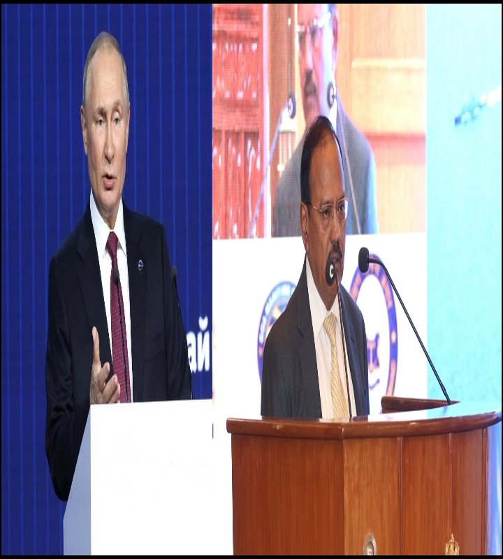 अजीत डोभाल ने की रूस के राष्ट्रपति पुतिन से मुलाकात