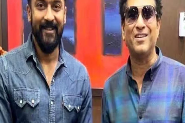 क्रिकेट लीजेंड सचिन तेंदुलकर से मिले साउथ के सुपरस्टार सूर्या, फोटो की शेयर