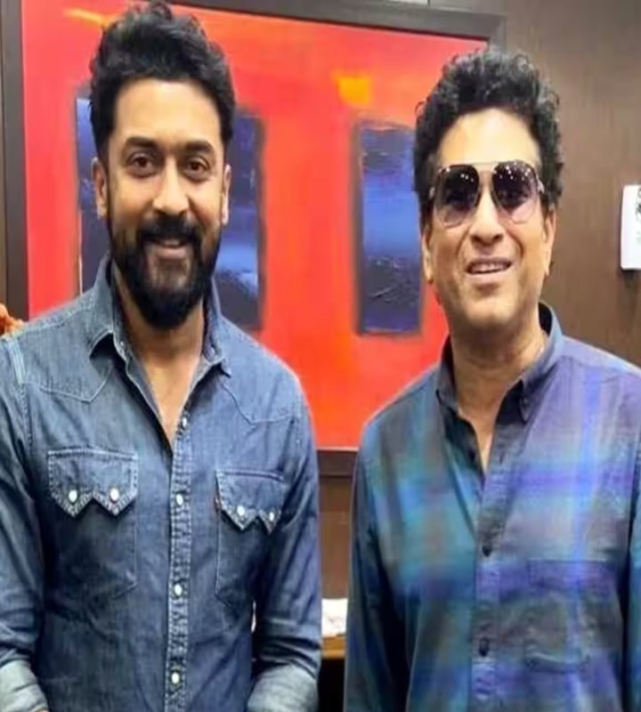 क्रिकेट लीजेंड सचिन तेंदुलकर से मिले साउथ के सुपरस्टार सूर्या, फोटो की शेयर